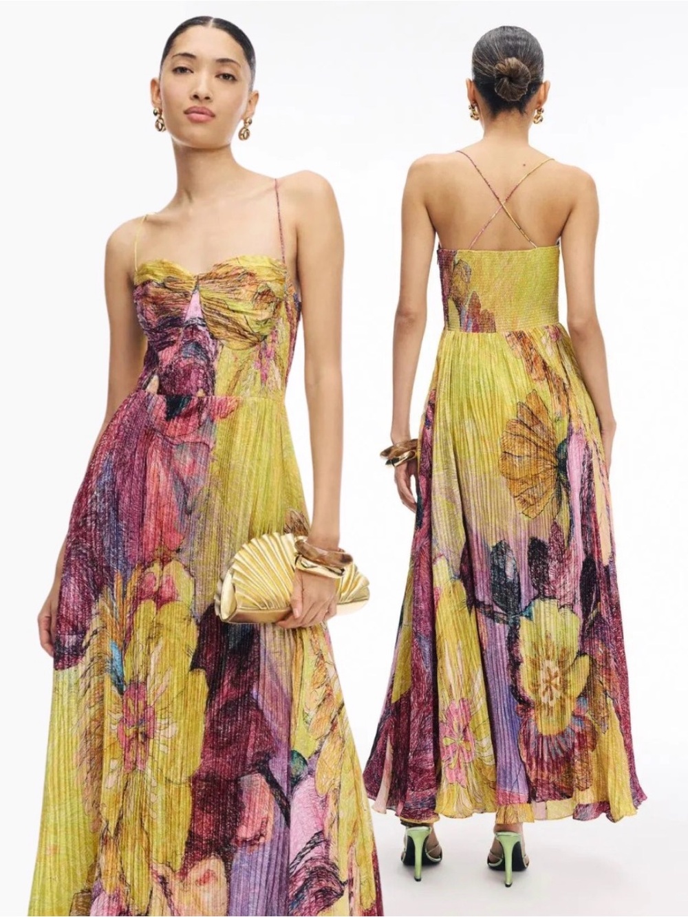 Saaksha & Kinni Kiara Dress vibrant special occasion dress size medium. - Picture 2 of 11